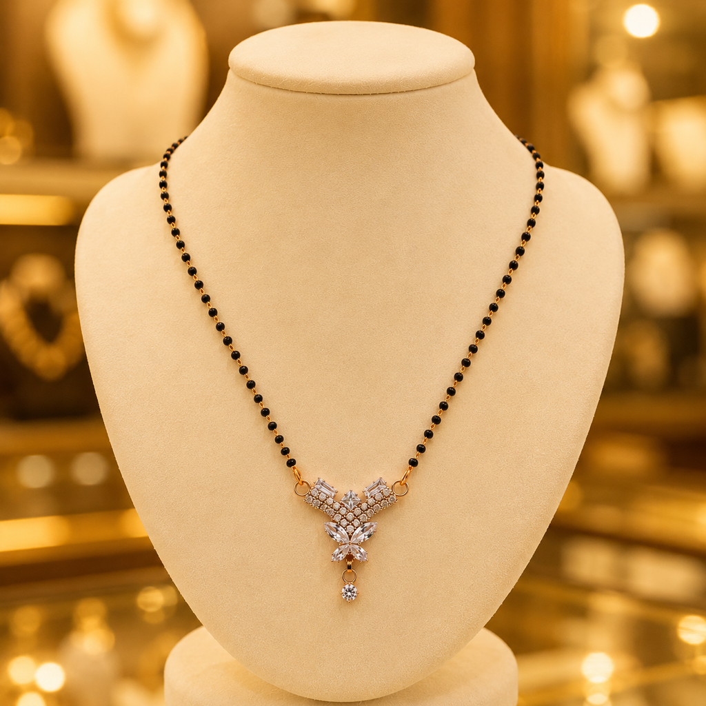 Aveline Crystal Bloom Mangalsutra