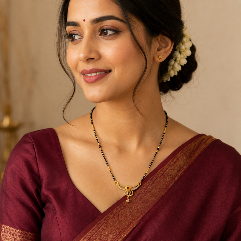 Zehara Ruby Wings Mangalsutra
