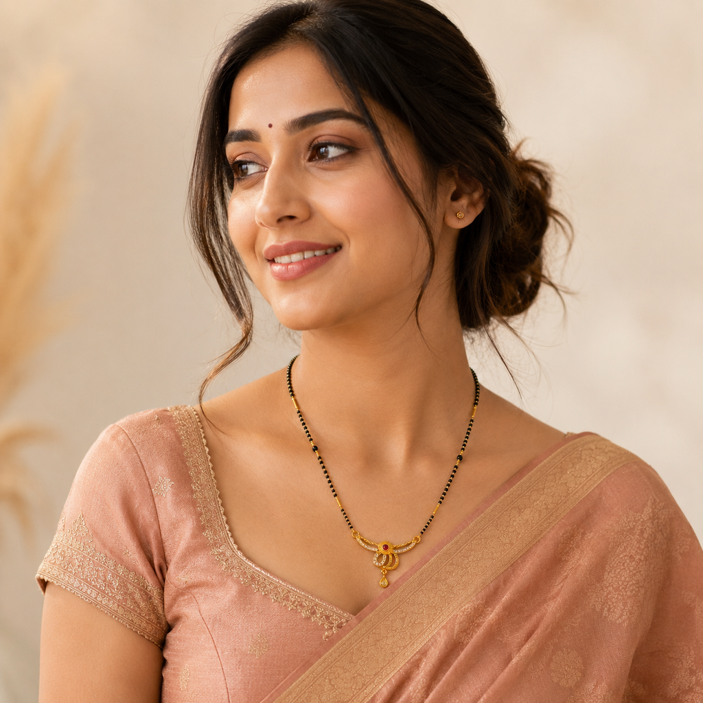 Zehara Ruby Wings Mangalsutra