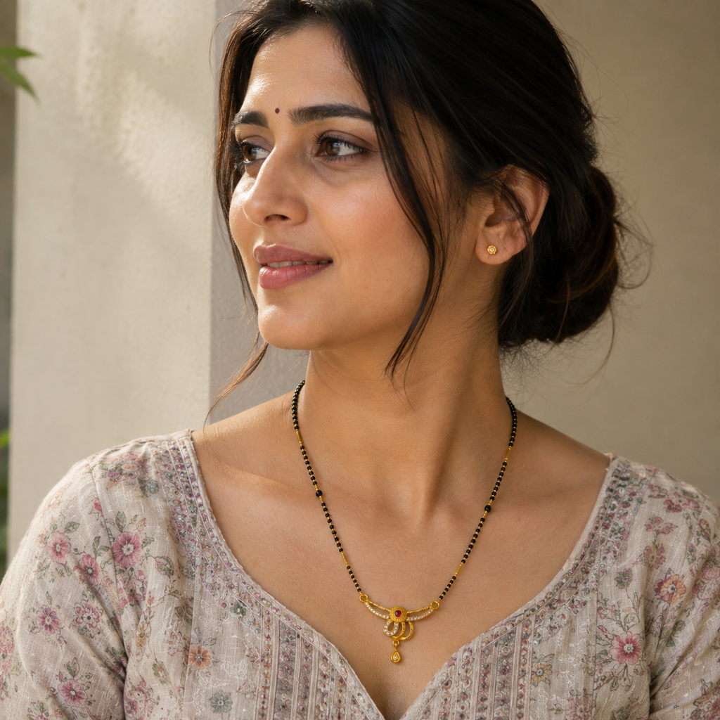Zehara Ruby Wings Mangalsutra