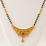 Rivanya Heritage Red Stone Mangalsutra