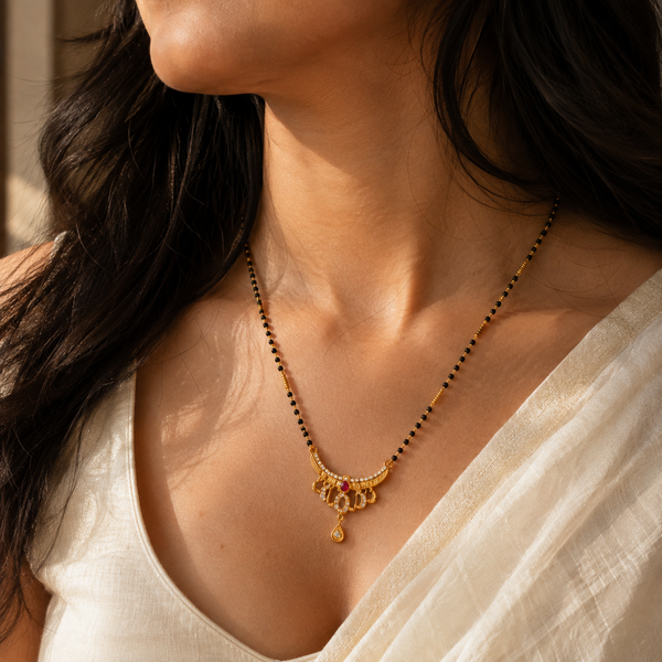 Aaradhya Heritage Ruby Mangalsutra