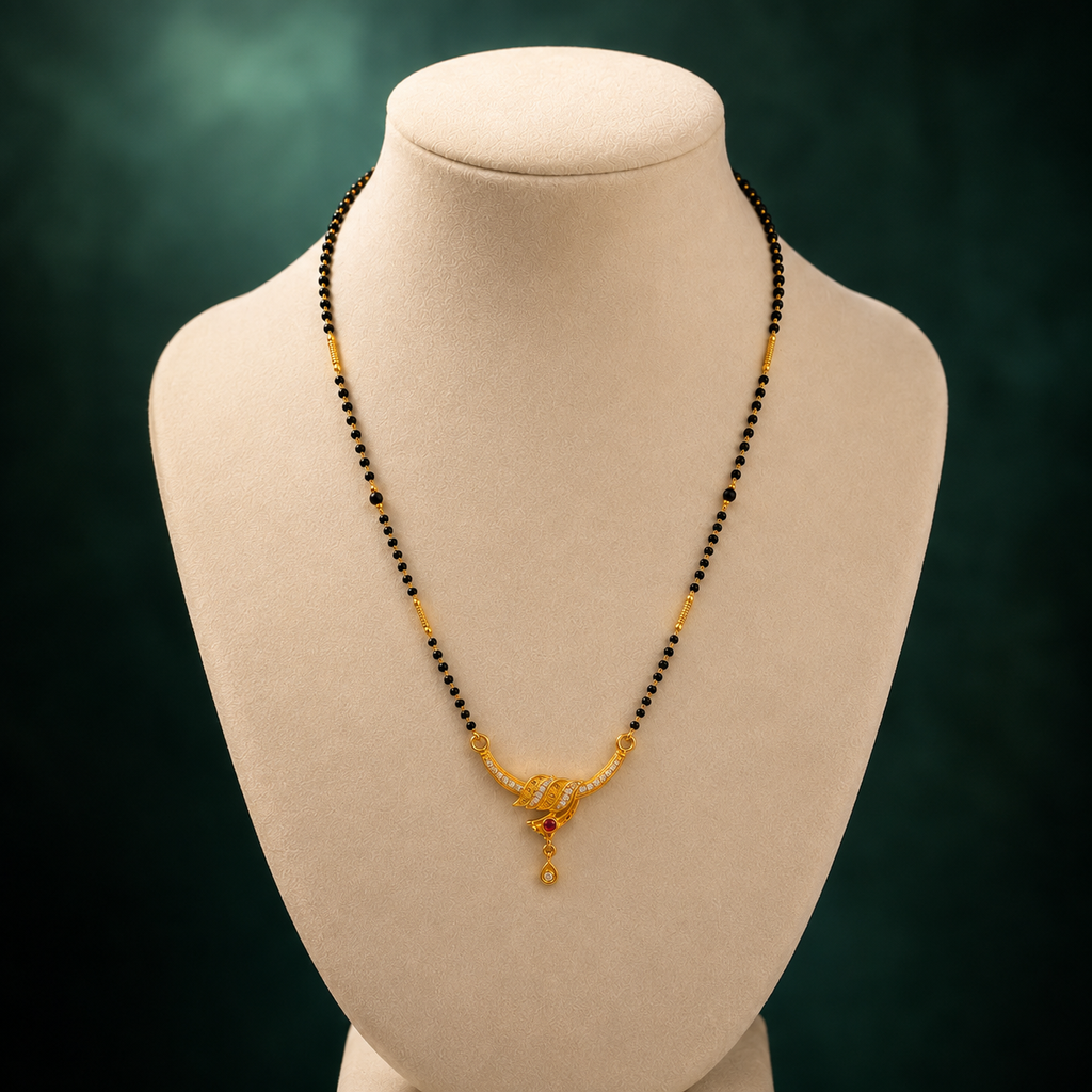Veyara Ruby Curve Mangalsutra