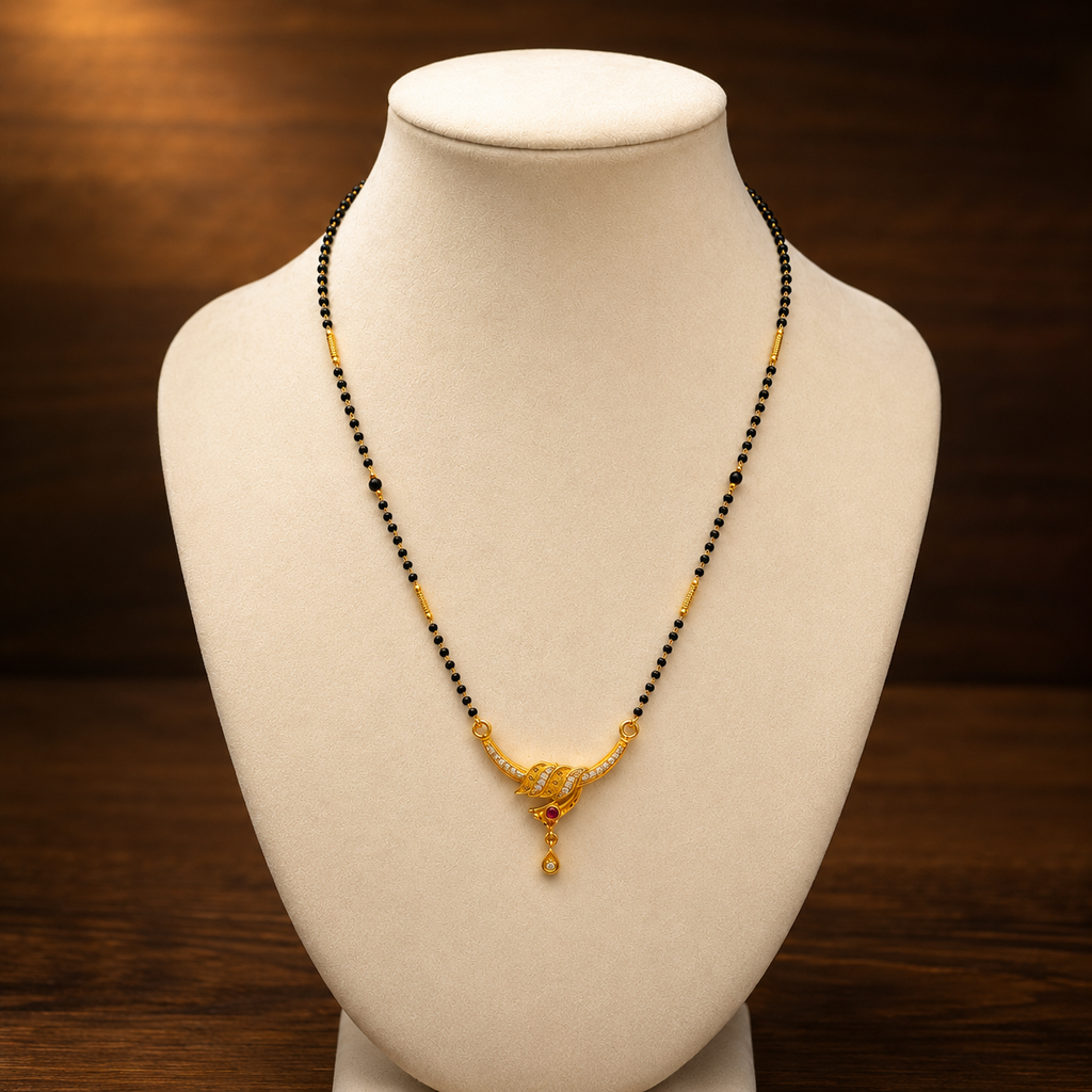 Veyara Ruby Curve Mangalsutra