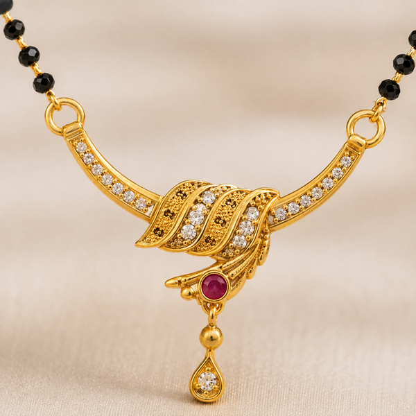 Veyara Ruby Curve Mangalsutra